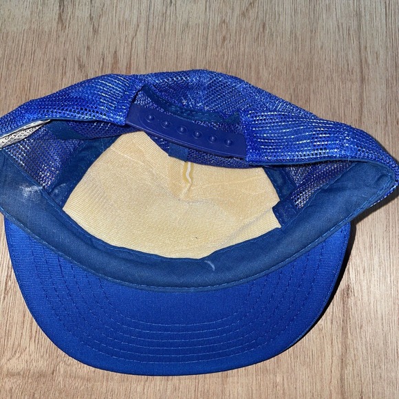 Vintage Discover Canada’s Yukon Trucker Hat Mesh Cap Blue SnapBack‎ - Picture 3 of 4
